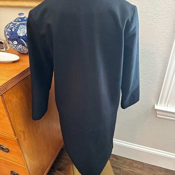 Emerson Fry Black Twill Shift Dress Small-L7 - Picture 4 of 5